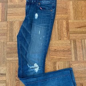 Paige Ripped Denim Skinny Jeans